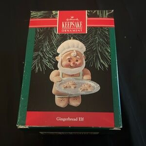 1990 vintage hallmark keepsake ornament “gingerbread elf”